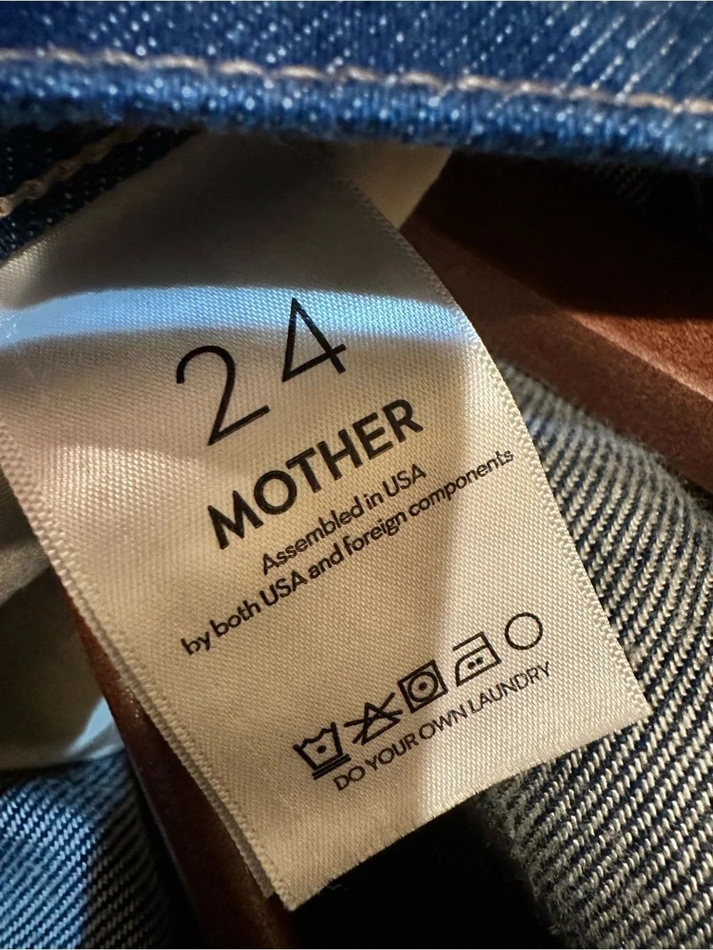 Mother Snacks! The Kegger Heel Clean Your Plate Jeans Blue Size 24 NWT $228 - Picture 11 of 15